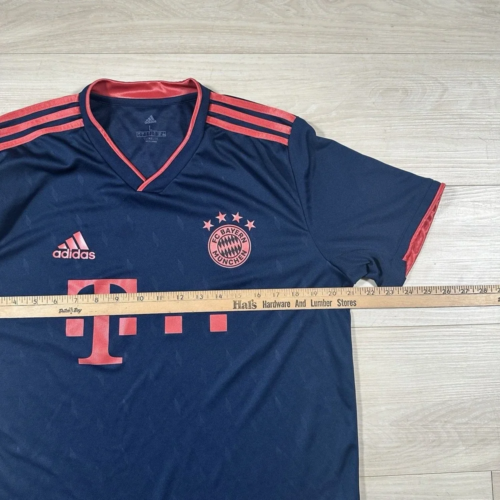 Adidas FC Bayern Munchen Munich Soccer Jersey Mens Medium Blue 2019-2020 DW7411